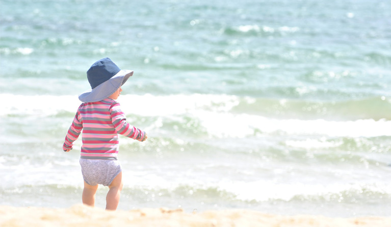 sun protection for your baby when travelling abroad